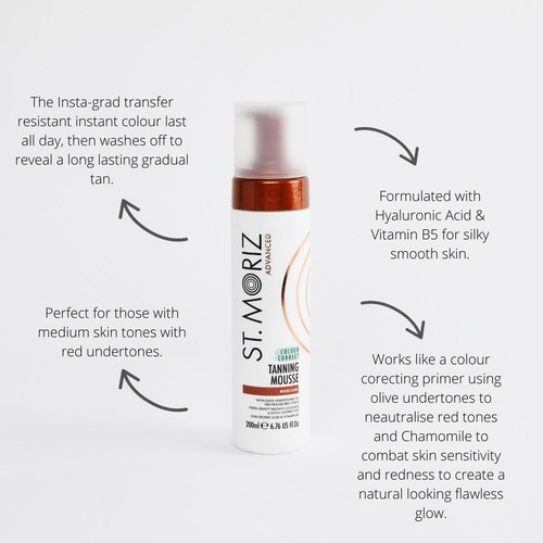 St Moriz Advanced Colour Correcting Tanning Mousse Medium
