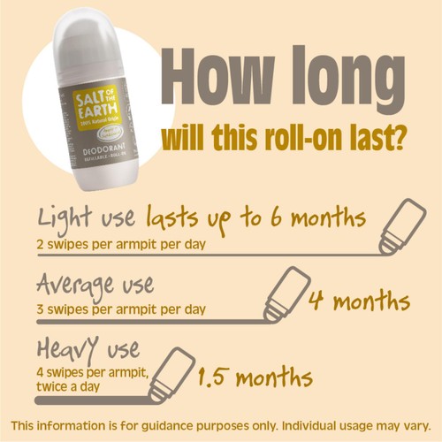 Salt of the Earth Amber & Sandalwood Deodorant Refillable Roll-on