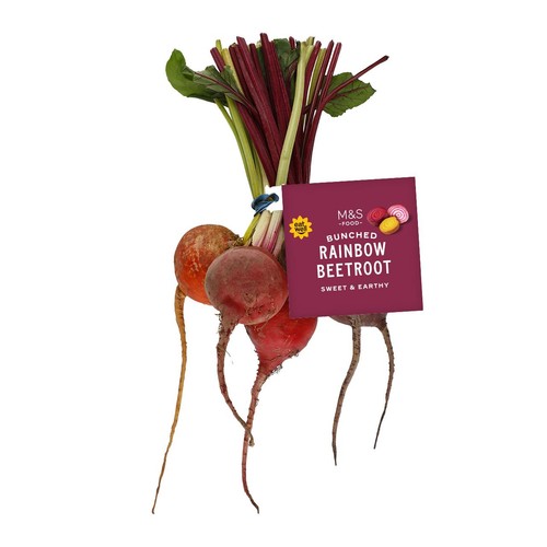 M&S Rainbow Bunched Beetroot