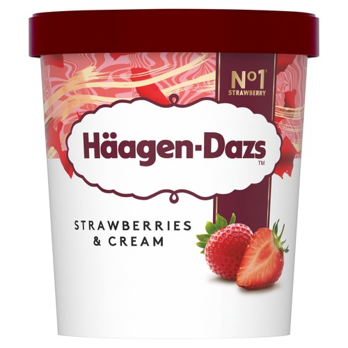 Haagen-Dazs Strawberries & Cream Ice Cream