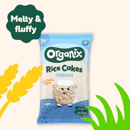 Organix Original Rice Cakes Baby Snack 7+ Months