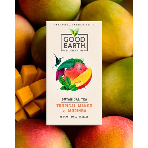 Good Earth Teabags Tropical Moringa Mango