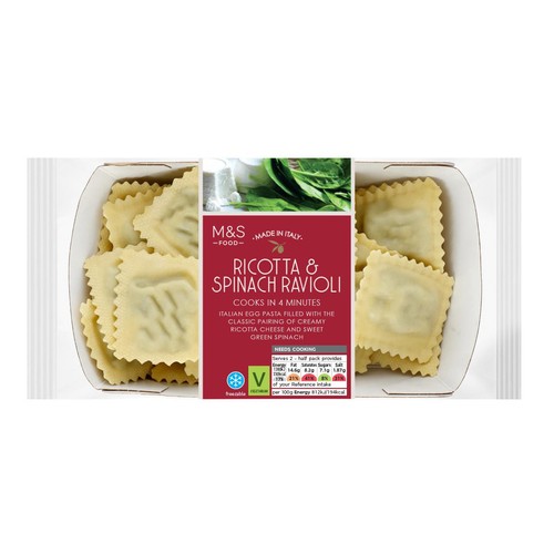 M&S Made In Italy Ricotta & Spinach Ravioli
