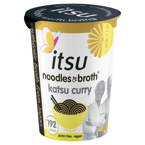 itsu katsu curry instant noodles & broth pot