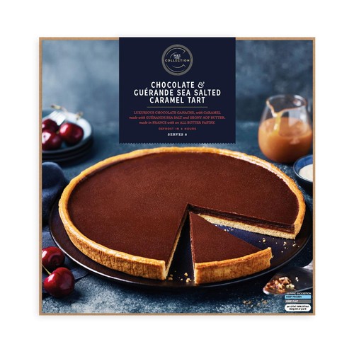 M&S Collection Chocolate & Sea Salt Caramel Tart Frozen