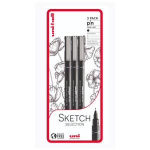 Uni-ball PIN Fineliners Pack Sketch Selection Black