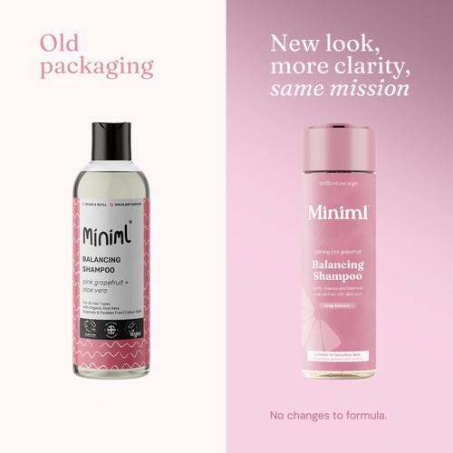 Miniml Balancing Shampoo Uplifting Pink Grapefruit