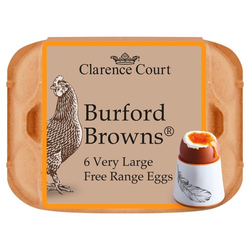Clarence Court Burford Brown 6 Very Large Free Range Eggs