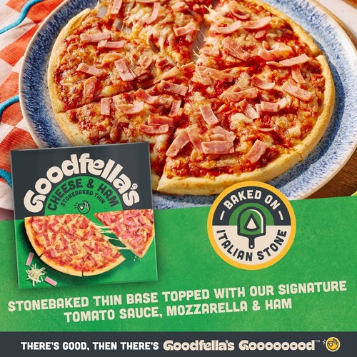 Goodfella's Stonebaked Thin Cheese & Ham Pizza