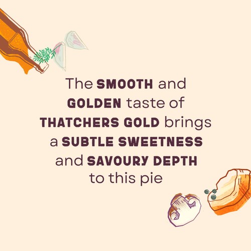 Higgidy Free-Range Chicken, Mushroom & Thatchers Cider Pie