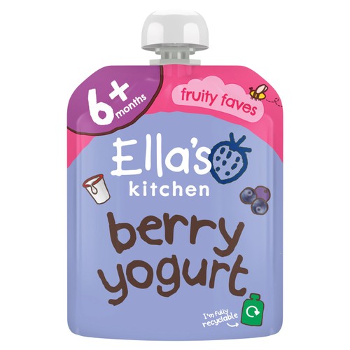 Ella's Kitchen Berry Greek Style Yogurt Baby Food Pouch 6+ Months