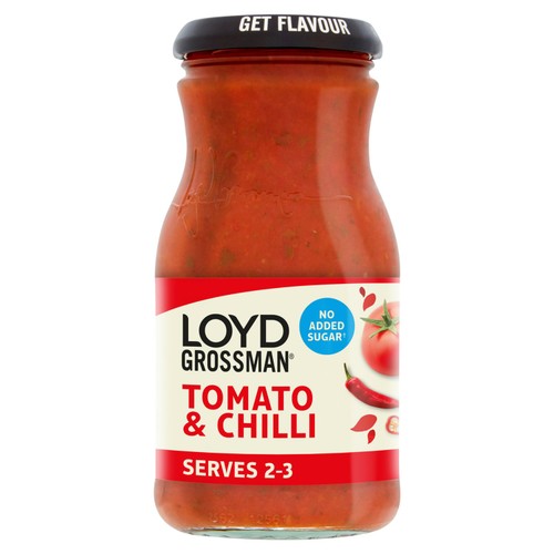 Loyd Grossman Tomato & Chilli No Added Sugar Pasta Sauce