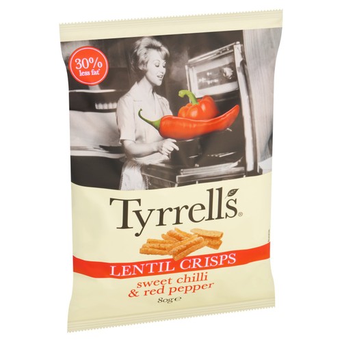 Tyrrells Lentil Sharing Crisps Sweet Chilli & Red Pepper