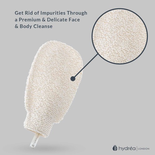 Hydrea London Bamboo Gentle Exfoliating Cleansing Mitt