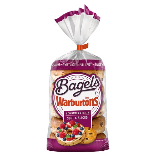 Warburtons Cinnamon & Raisin Bagels