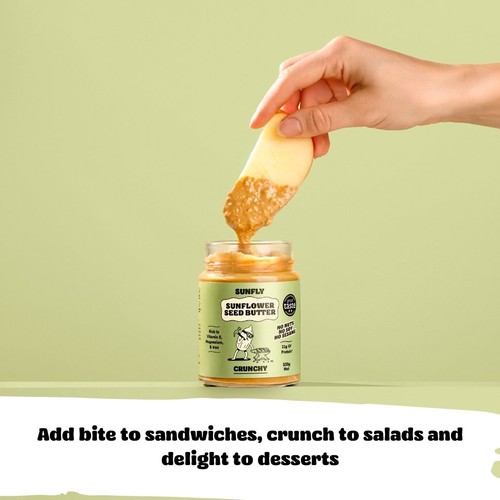 SUNFLY Sunflower Seed Butter, Crunchy Spread