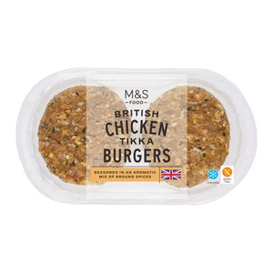 Grill 2 Chicken Tikka Burgers