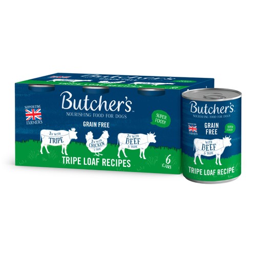 Butcher's Tripe Loaf Recipes Dog Food Tins