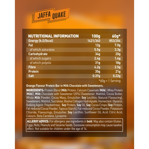 Grenade Jaffa Quake Protein Bar