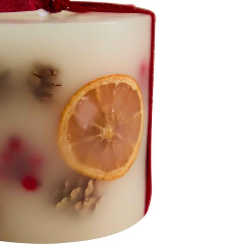 M&S MCC Botanical Candle, Red