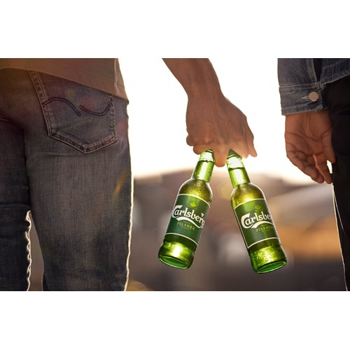 Carlsberg Pilsner Danish Lager Beer Bottles