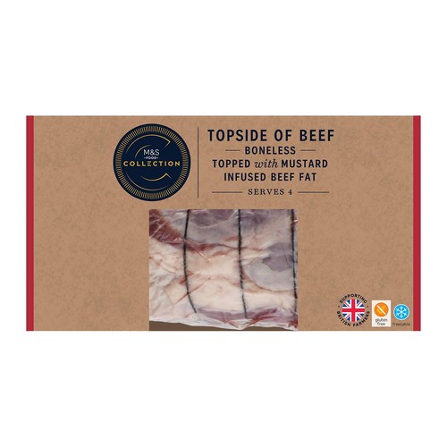 M&S Collection Topside of British Beef with Mustard Basting Fat