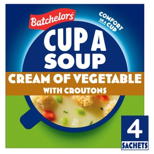 Batchelors Cup a Soup Cream of Vegetable with Croutons 4 Sachets