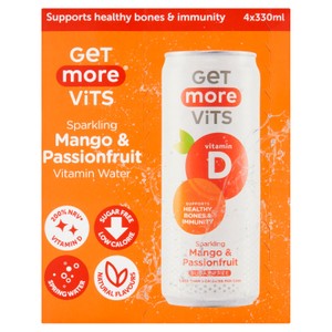 Get More Vitamin D Sparkling Mango & Passionfruit