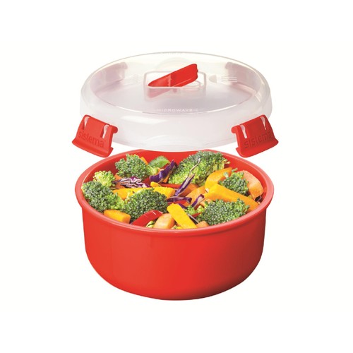 Sistema Microwave Bowl Food Container with Steam Vent 915ml