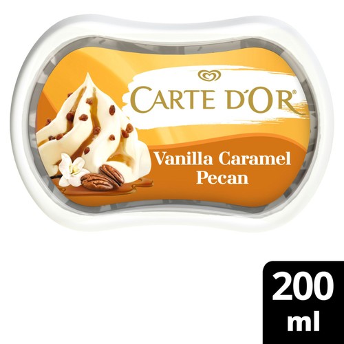 Carte D'Or Mini Indulgence Vanilla Caramel Pecan Ice Cream Tub Dessert