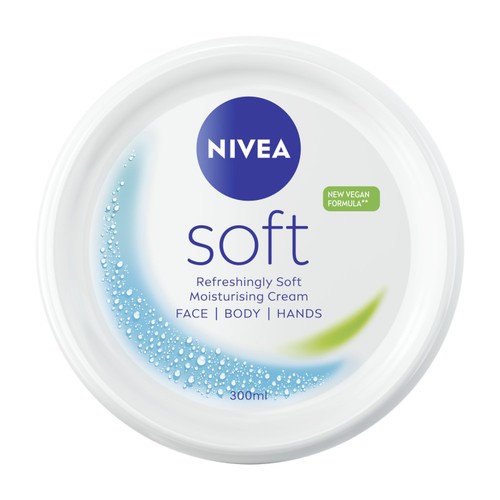 NIVEA Soft Moisturiser Cream for Face Hands & Body