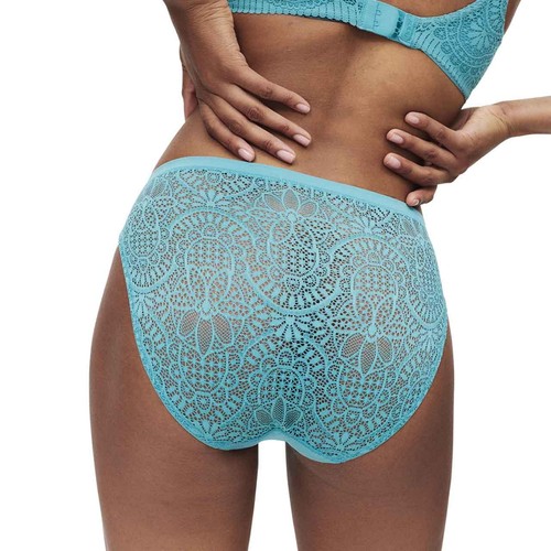 M&S Womens, High Leg Knickers, 8, Teal