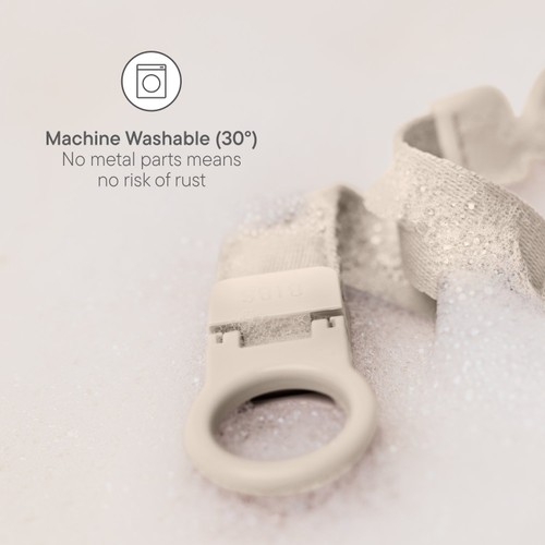 BIBS Pacifier Clip Loop Ivory