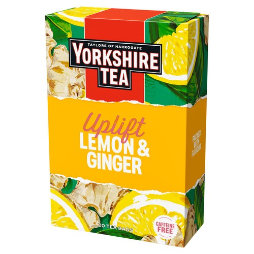 Yorkshire Tea Uplift Lemon & Ginger Fruit & Herbal Tea Bags
