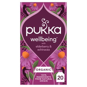 Pukka Organic Elderberry & Echinacea Fruit Tea x20 Compostable Tea Bags