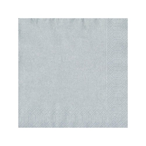 Silver Paper Napkins