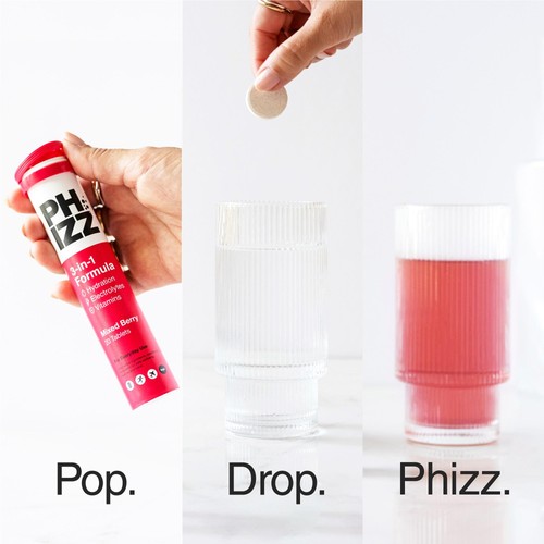 Phizz Mixed Berry 3-in-1 Hydration, Electrolytes and Vitamins Effervescent