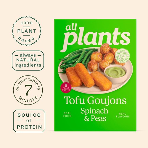 all plants Tofu Goujons Spinach & Pea