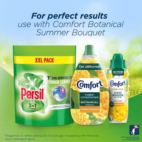 Persil Bio 3 in 1 Laundry Washing Detergent Capsules 58 Washes