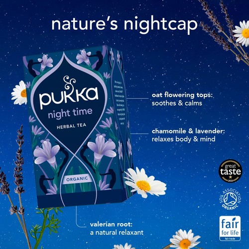 Pukka Organic Sleep Collection Herbal Tea with Chamomile & Berries