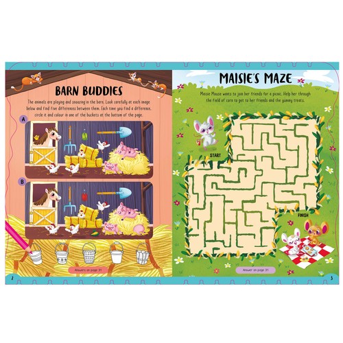 Igloobooks Funtastic Farm Jumbo Activity