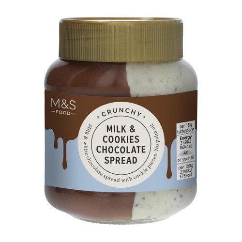 M&S Crunchy Milk &  Cookies Chocolate Spread