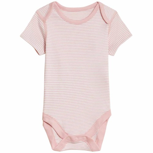 M&S 7P Bodysuits, NB, Pink Mix