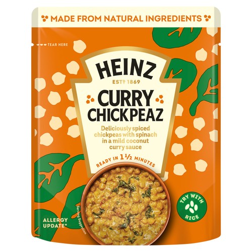 Heinz Curry Chickpeas with Coconut and Spinach