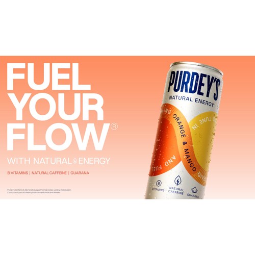 Purdey's Orange & Mango Natural Energy Drink