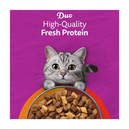 Whiskas 1+ Adult Complete Dry Cat Food Duo Meaty Combo 800g