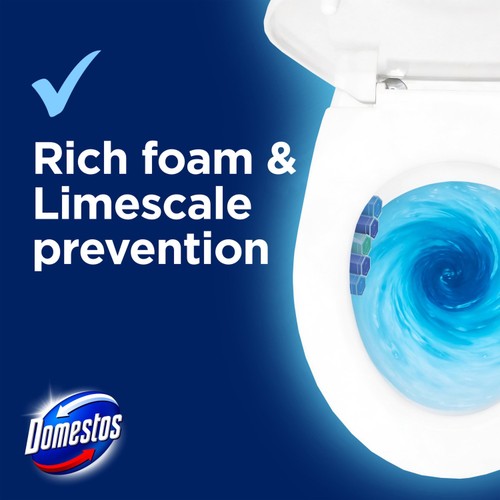 Domestos Power 5 Blue Water Toilet Rim Block Ocean