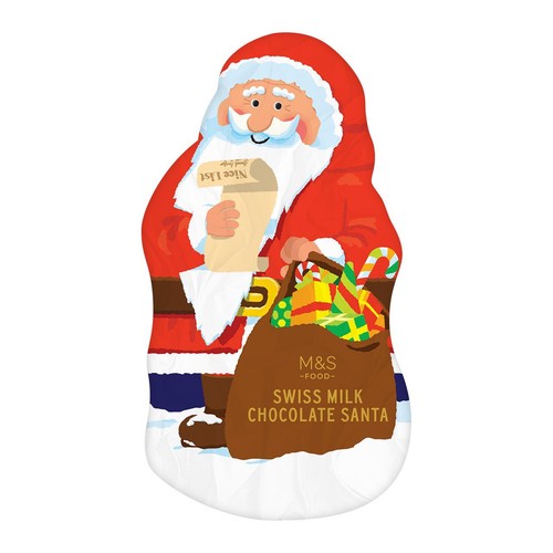 M&S Swiss Milk Chocolate Santa