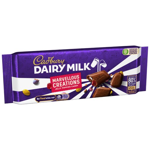 Cadbury Marvellous Creations Jelly Popping Candy Chocolate Bar