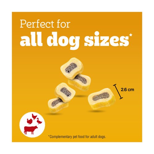 Pedigree Tasty Minis Adult Dog Treats Beef & Poultry Chewy Slices